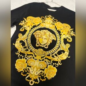 Versace Gold & Black Medusa T-Shirt